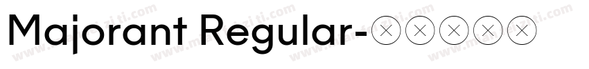 Majorant Regular字体转换